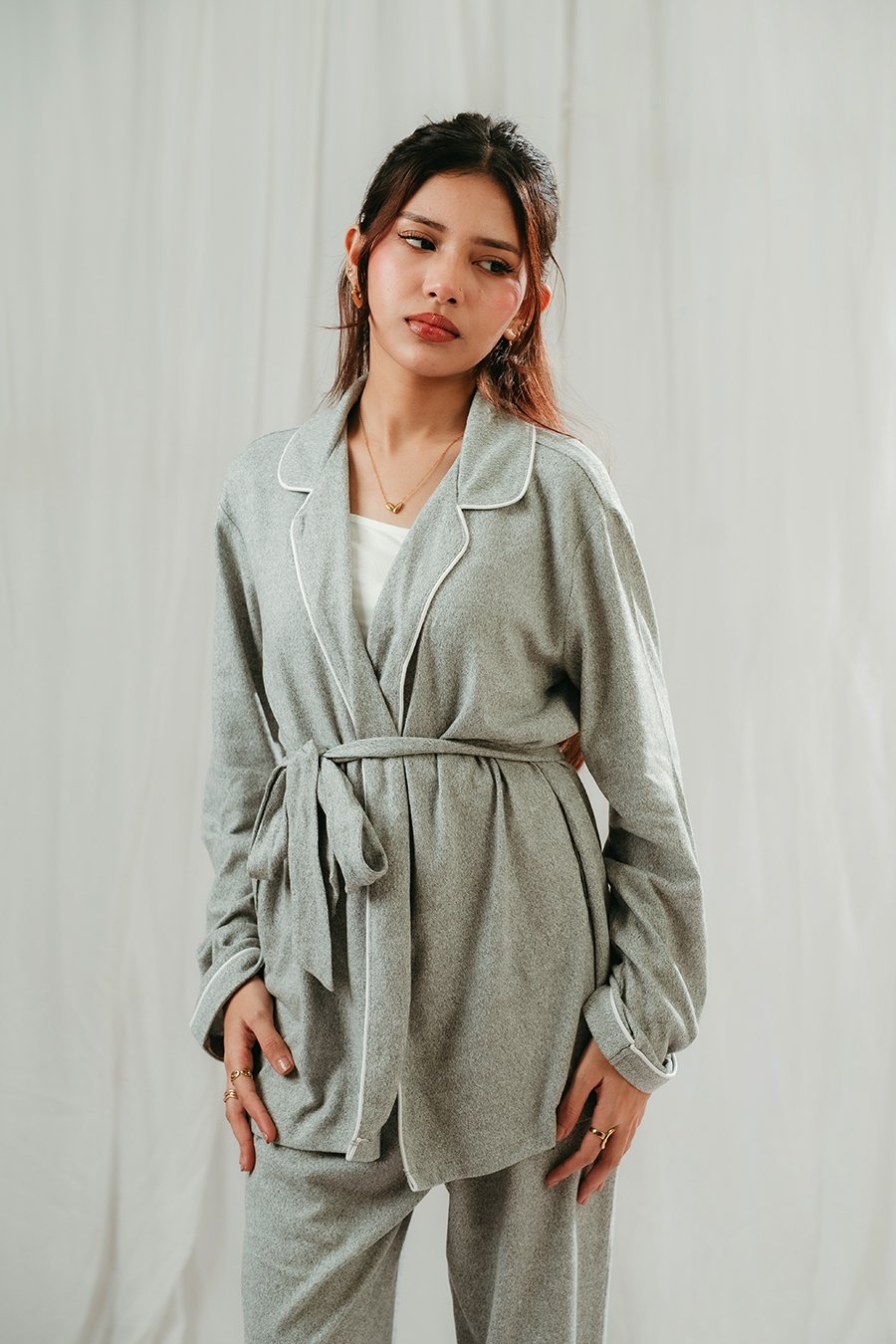 Ash Plain PJ Set