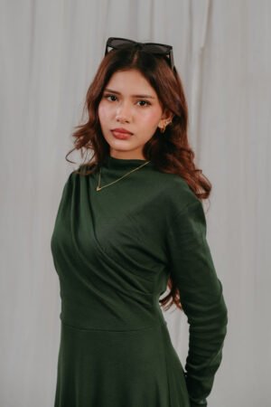 Ivy Dress-Earthy Green