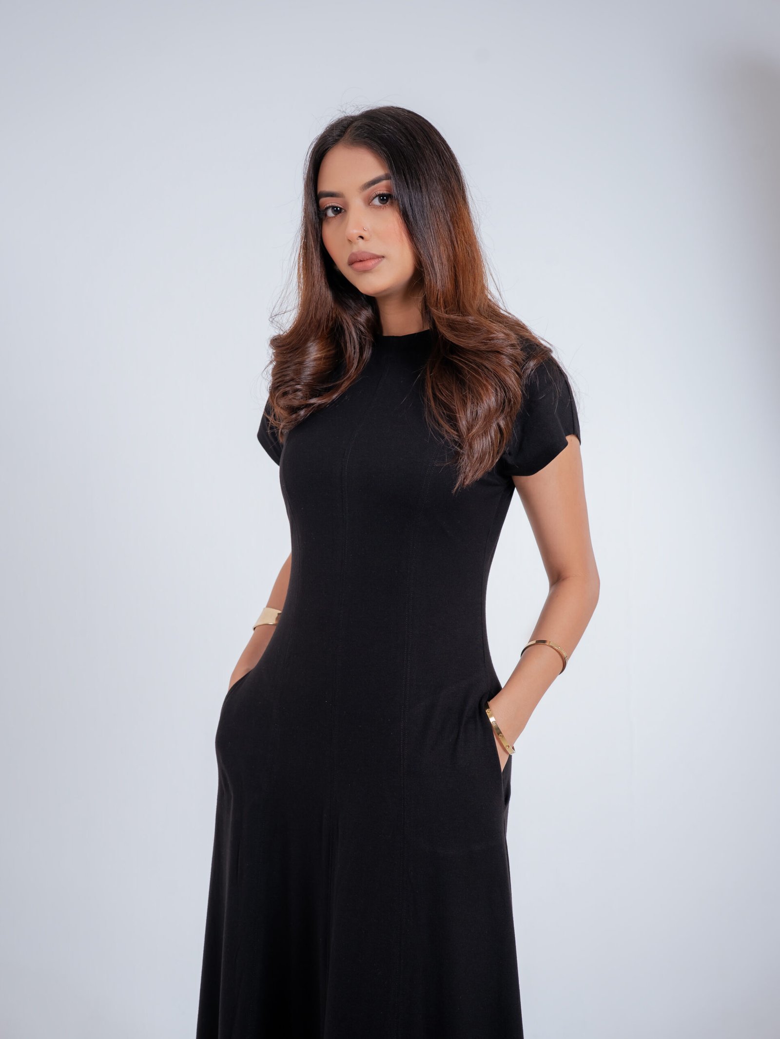 Lune Dress-(Black)