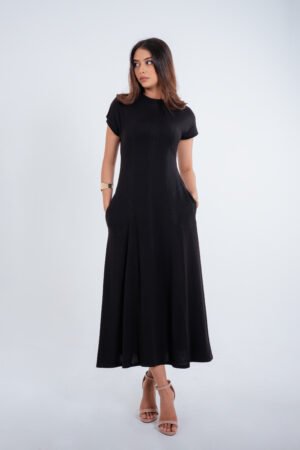 Alternative view of Lune Dress-(Black)