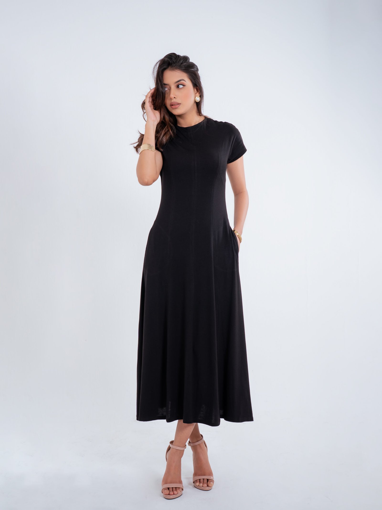Lune Dress-(Black) - Image 4