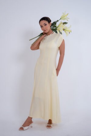 Lune Dress-(Butter Yellow)
