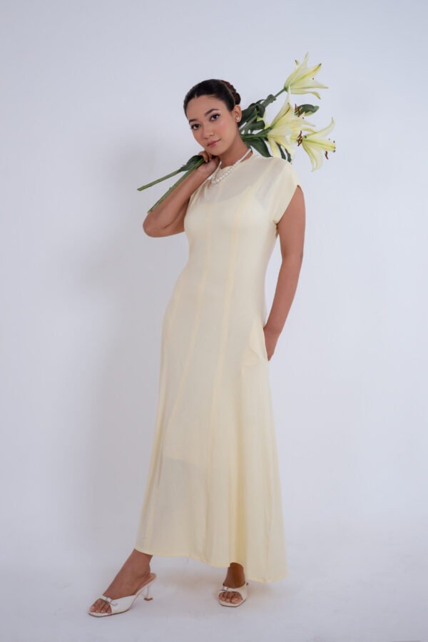 Lune Dress-(Butter Yellow)