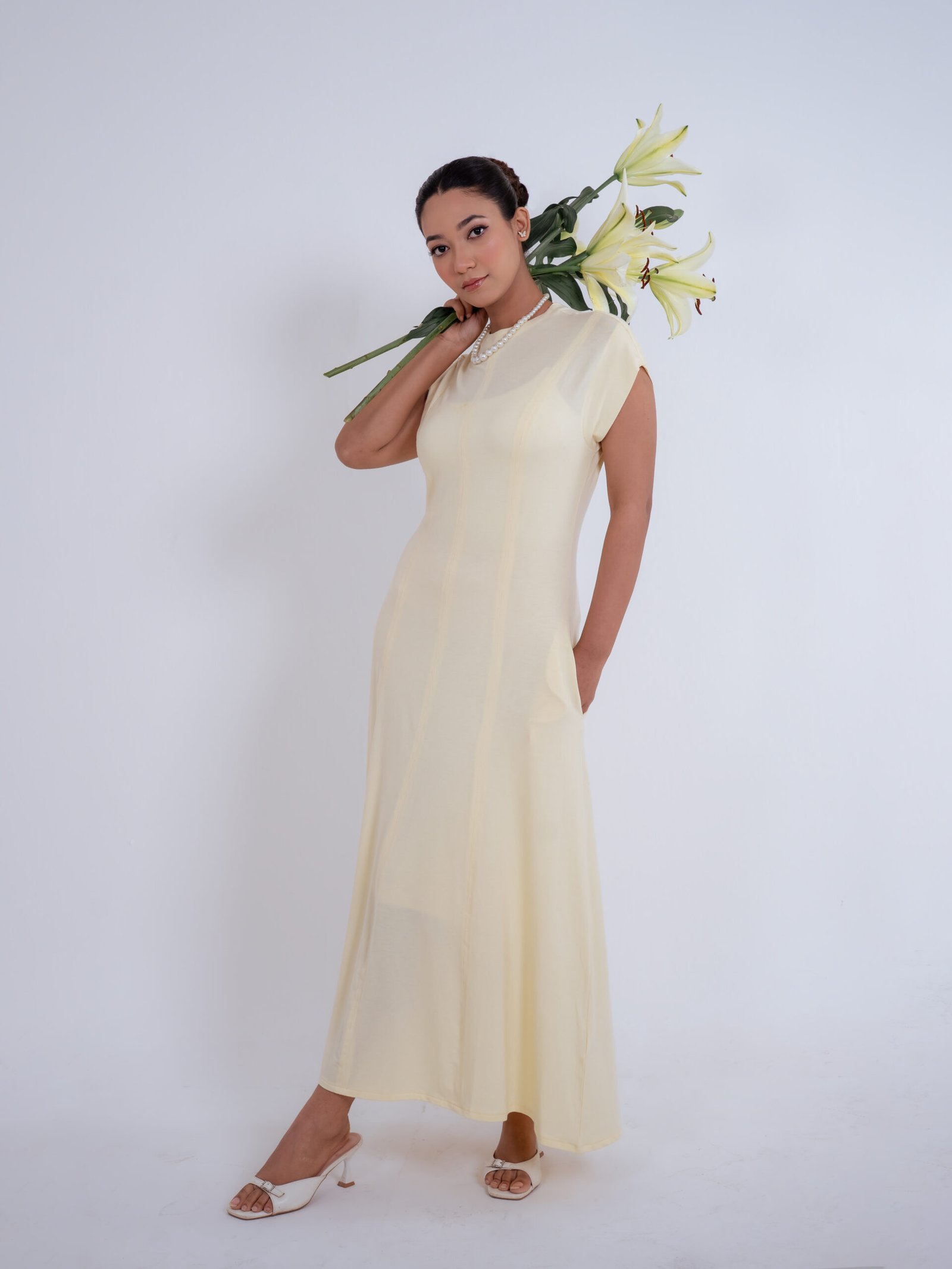 Lune Dress-(Butter Yellow)