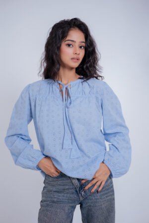 Azura Top-(Cerulean)