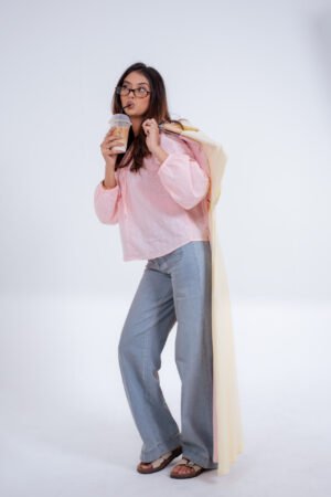 Alternative view of Azura Top-(Cotton Candy Pink)