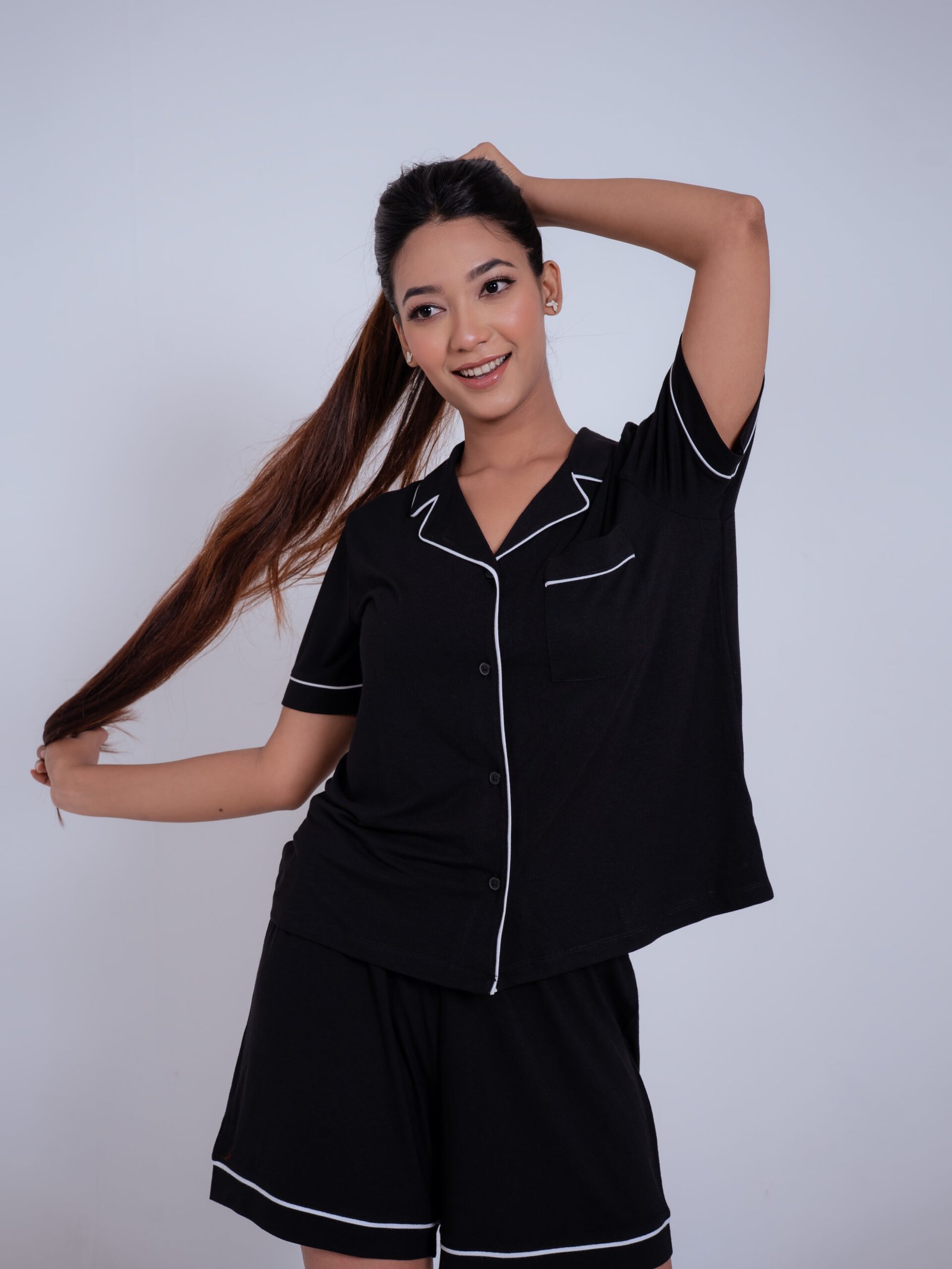 Breeze PJ Set-(Black)